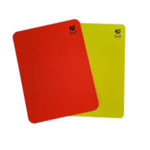 Referee Red and Yellow Card Set