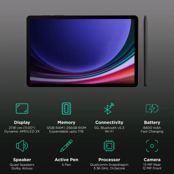 Samsung Tab S9 Ultra specs and features