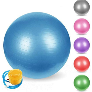 Premium High-Durability Exercise Ball – 55cm, 65cm, 75cm – Anti-Burst Stability Ball for Yoga, Pilates, Core Workouts & Office Ergonomics selling in Lagos.