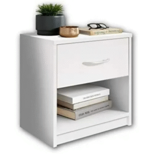 wooden nightstand with drawers