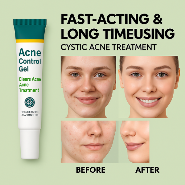 Tube of Advanced Acne Solution-ACNE Face Cream for spot treatment and acne care, lightweight anti-acne formula sold by Elomart in Nigeria