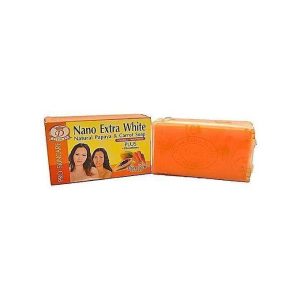Nano Extra White Natural Papaya & Carrot Soap - (6 Pieces)