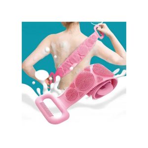 Body Scrubber Back Massage Exfoliating Sponge Brush for full-body cleansing, exfoliation, and massage, sold by Elomart in Nigeria