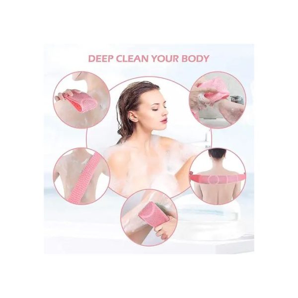 Body Scrubber Back Massage Exfoliating Sponge Brush Bath - Image 3
