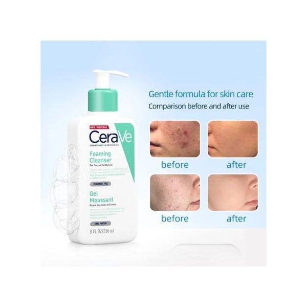 Cerave Foaming Cleanser For Normal To Oily Skin 8 Fl Oz/ 236ml Sold in Nigeria - Image 3