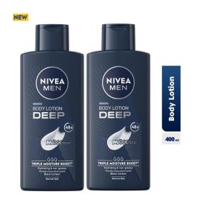 NIVEA MEN Deep Body Lotion - 400ml (Pack Of 2)