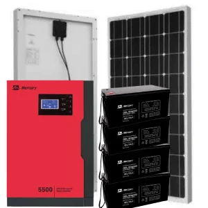 Mercury 5.5kVA Solar Hybrid Inverter with 8x 300W solar panels – smart power system for Nigerian homes