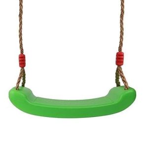 Unisex Kids Outdoor Swing Set Seat With Rope