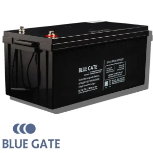 BlueGate AGM 200AH 12V black inverter battery – long-lasting, maintenance-free battery for solar and inverter use in Nigeria