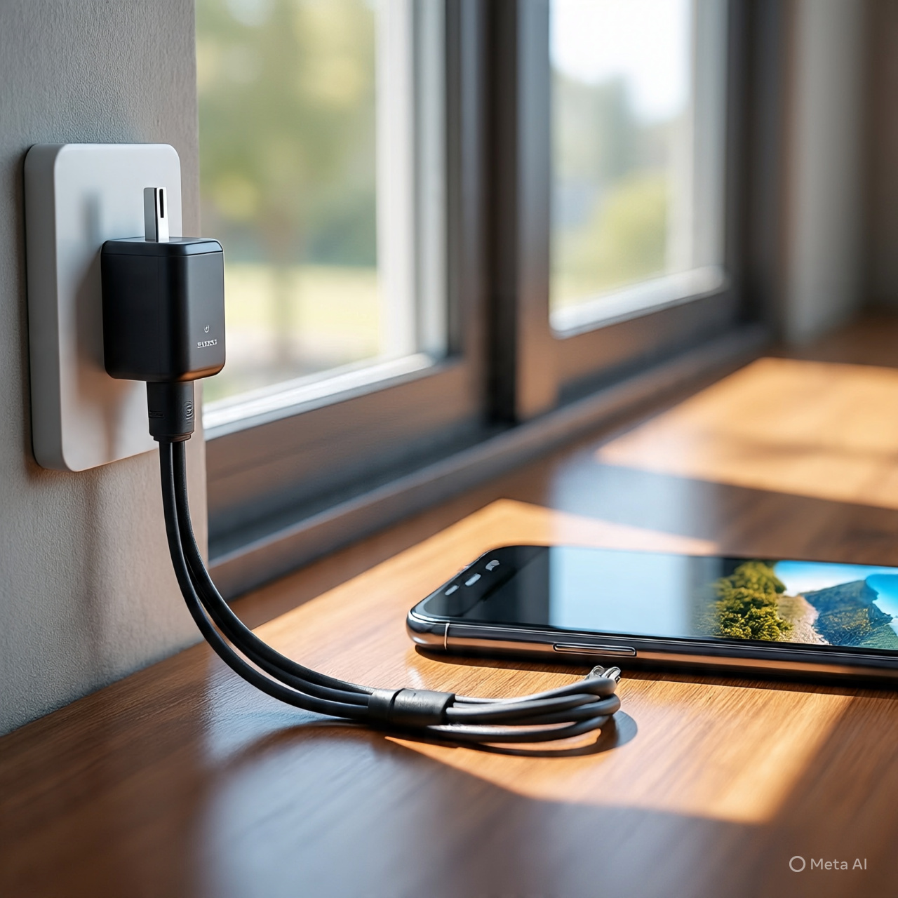 "High-speed Type-C mobile charger with fast-charging USB-C cable, suitable for Android and iPhone devices—durable and original quality."