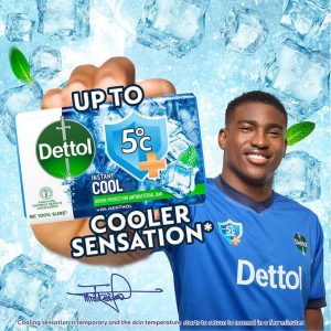 Dettol Cool Anti-Bacterial Soap - 70G (Pack Of 6)