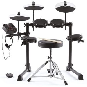 Kids Drum Set With 4 Mesh Electric Drum Set Pads