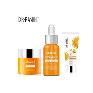 Dr. Rashel 3in1 Face Care Set – Deeply cleanses, hydrates, and brightens skin for a healthy glow. Available in Nigeria at Elomart.