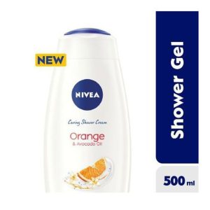Shop NIVEA Orange & Avocado Oil Shower Gel for Women 500ml – Hydrates and refreshes skin with a nourishing formula. Available at Elomart in Nigeria.