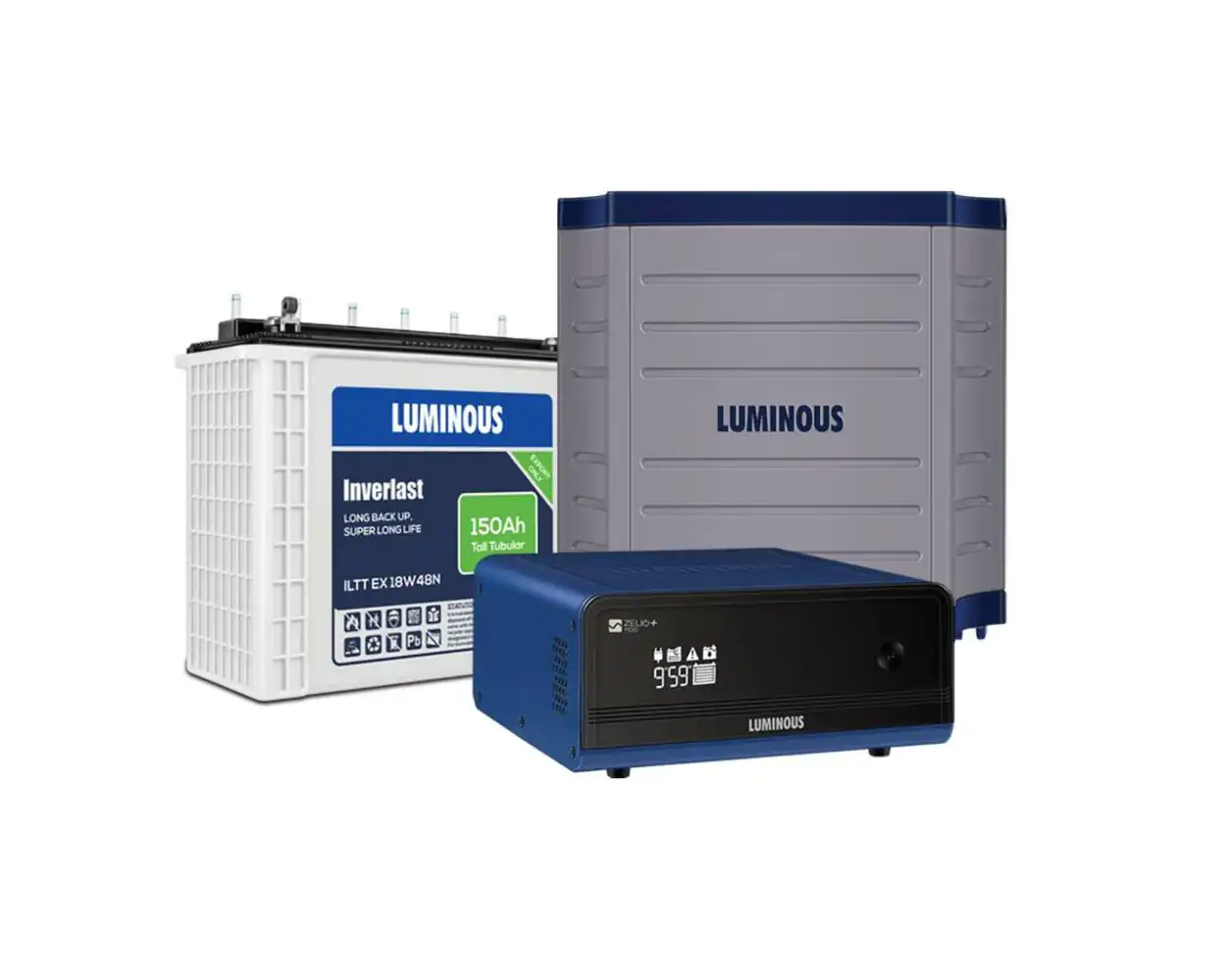 Luminous inverter with 150Ah battery and rack from trusted inverter store in Lagos