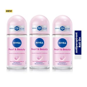 Shop NIVEA Pearl & Beauty Anti-Perspirant Roll-on for Women 72h – 50ml (Pack of 3) provides long-lasting freshness, beauty, and protection. Available at Elomart in Nigeria.