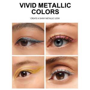 Handaiyan 5pcs Metallic Eyeliner Pencil Set Colored Eyeliners
