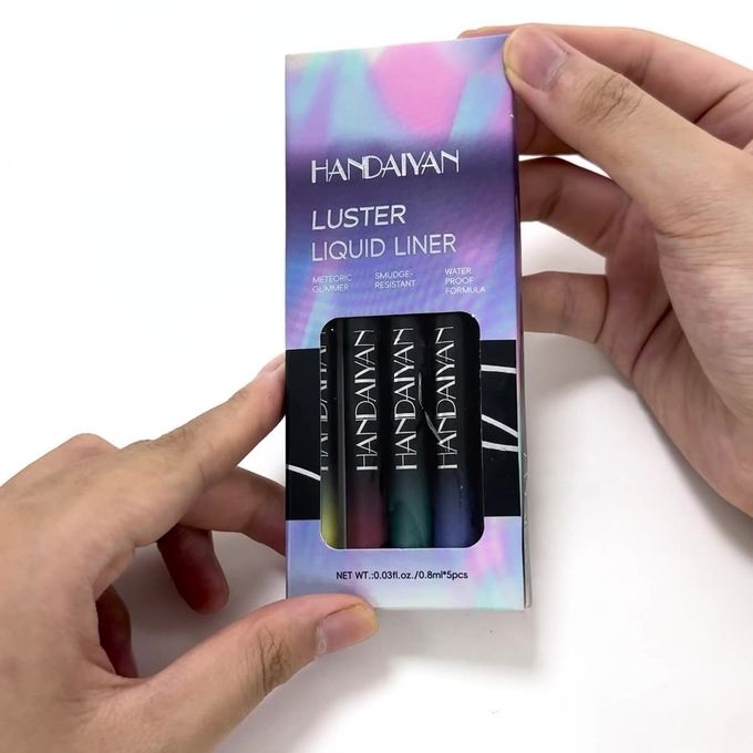 Handaiyan 5pcs Metallic Eyeliner Pencil Set Colored Eyeliners - Image 6