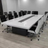 wooden conference table